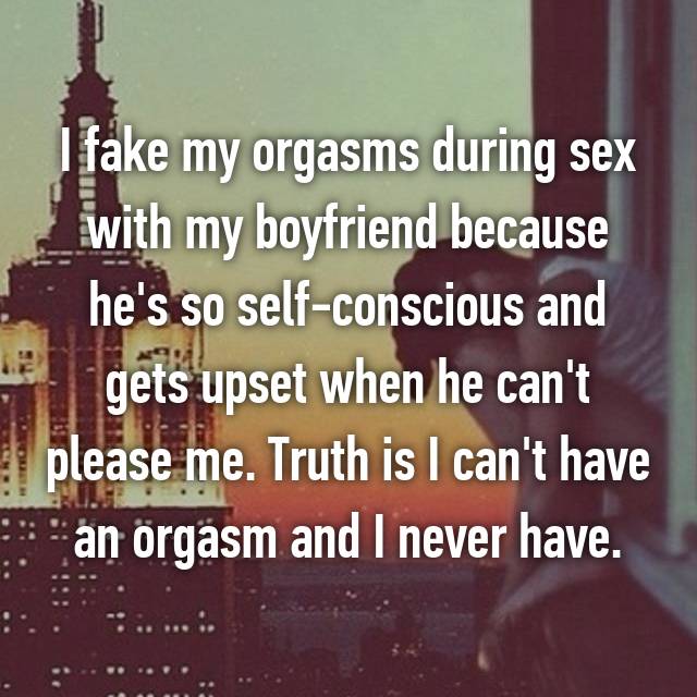 orgasm i have an why cant